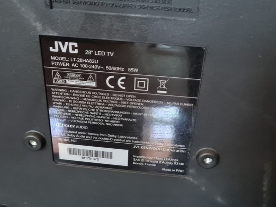 TV JVC LED à réparer
