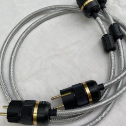 2 câbles alimentation audio schuko neuf