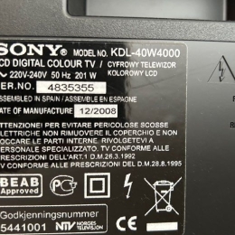 Tv Sony bravia 102 cms
