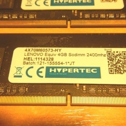 RAM 2x4go DDR4 LENOVO 8go SODIMM 2400 MHZ , 1,2v portable ou mini pc