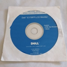 CD de Support/Installation pour écran Dell E178FP LCD