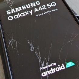 Samsung a42 5g débloqué écran fissuré